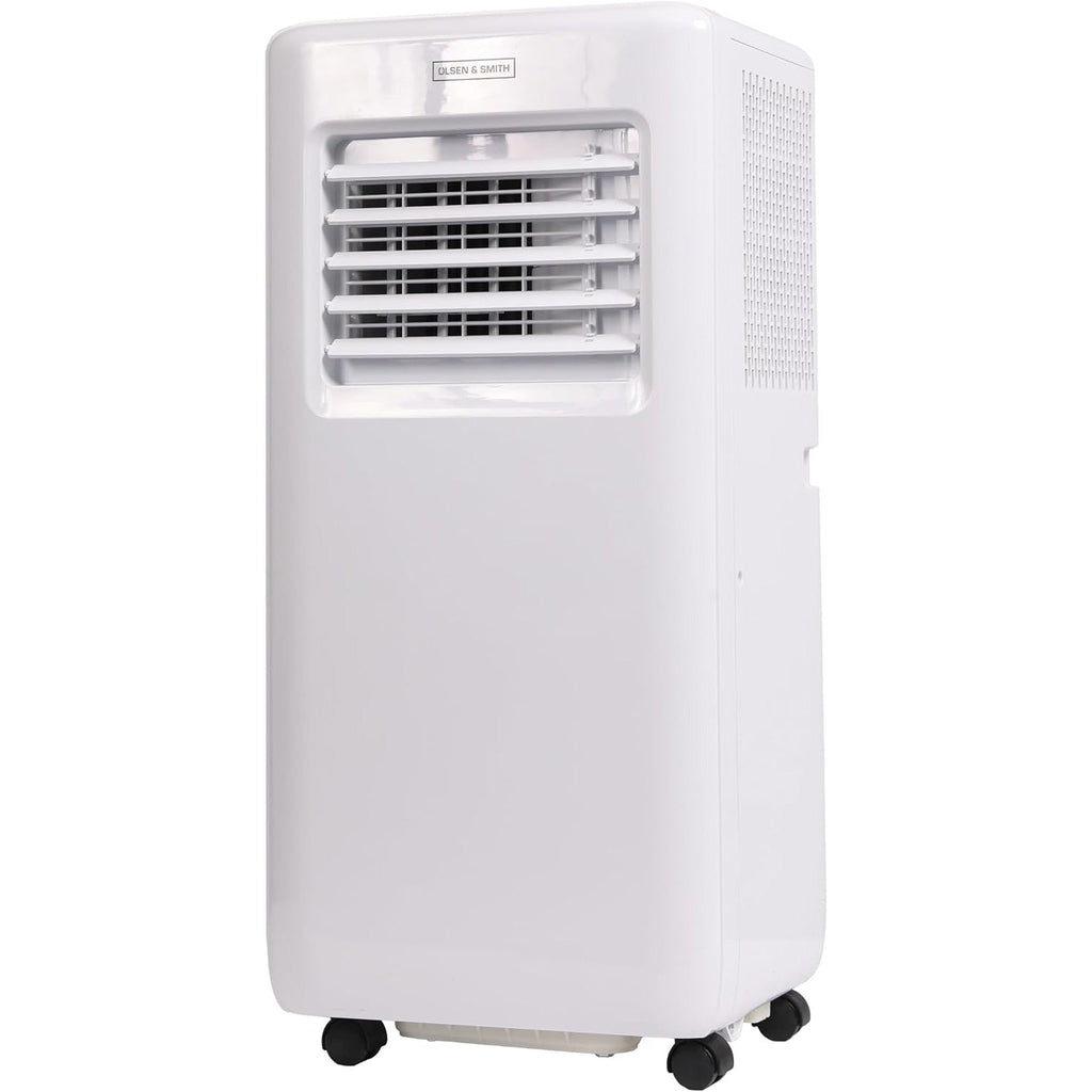 Olsen & Smith 9000 BTU 3-in-1 Portable Air Conditioning Unit, Air Conditioner AC Air Con Cooler with Cooling, Fan & Dehumidifier Functions, 24H Timer with Window Kit & Remote Control, White [Energy Class A]
