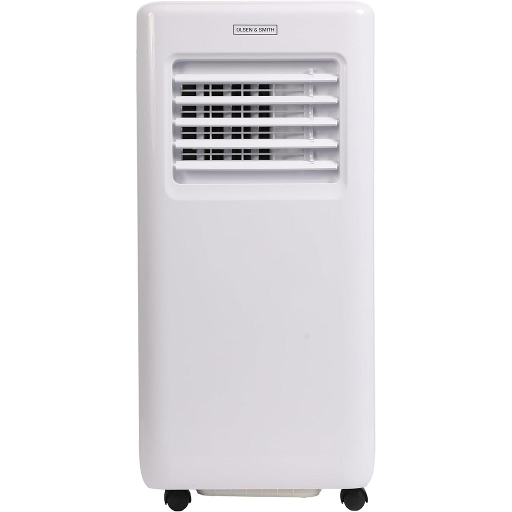 Olsen & Smith 7000 BTU 3-in-1 Portable Air Conditioning Unit, Air Conditioner AC Air Con Cooler with Cooling, Fan & Dehumidifier Functions, 24H Timer with Window Kit & Remote Control, White [Energy Class A]