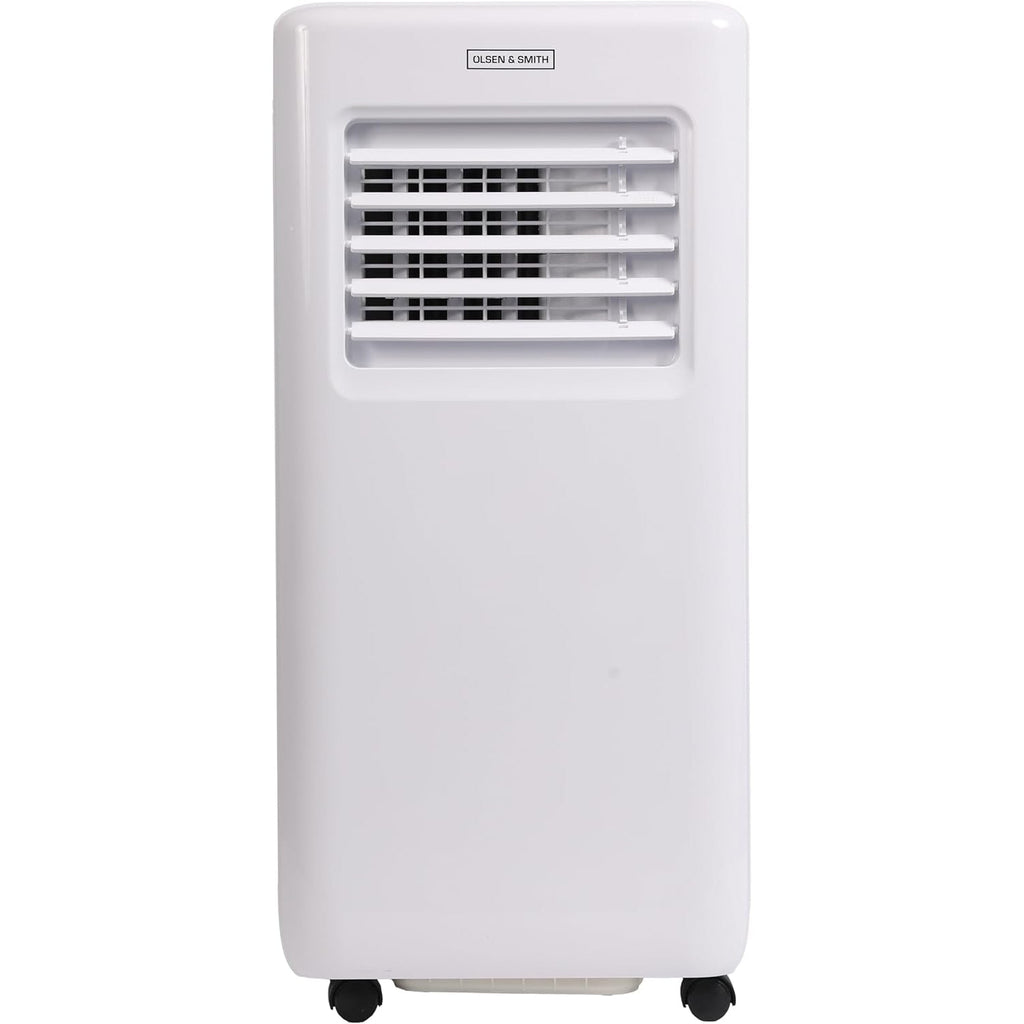 Olsen & Smith 9000 BTU 3-in-1 Portable Air Conditioning Unit, Air Conditioner AC Air Con Cooler with Cooling, Fan & Dehumidifier Functions, 24H Timer with Window Kit & Remote Control, White [Energy Class A]