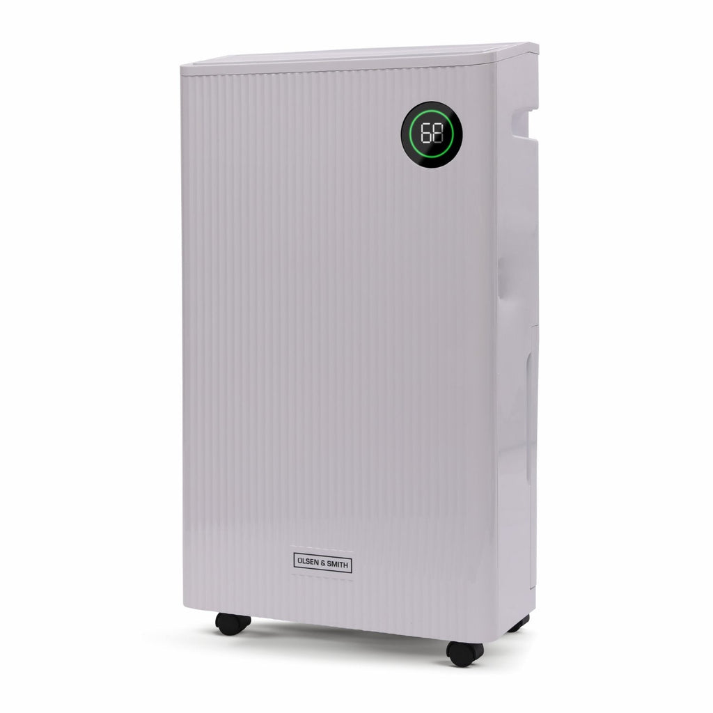 Olsen & Smith 20L/Day Dehumidifier & HEPA Air Purifier – Quiet Portable Dehumidifier for Home, Laundry Drying, Damp Control, Bedroom, Kitchen & Bathroom (5.5L Tank + Drain Hose)