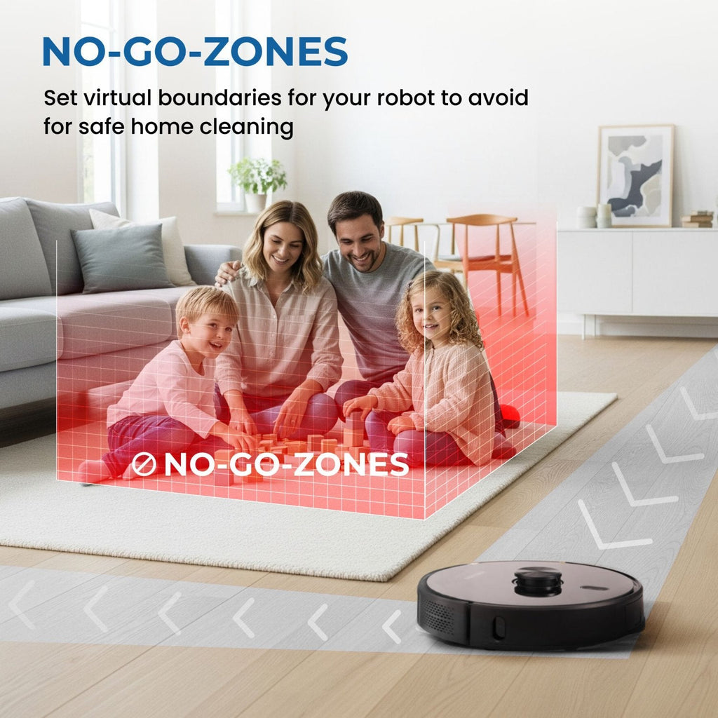 Olsen & Smith Robot Vacuum Cleaner with Mop & Self-Empty Station – 6500Pa Robot Vacuum & Mop Combo, LiDAR Laser Navigation, 3L Auto-Empty Dock, WiFi App Control, HEPA Filter for Hard Floors & Carpets