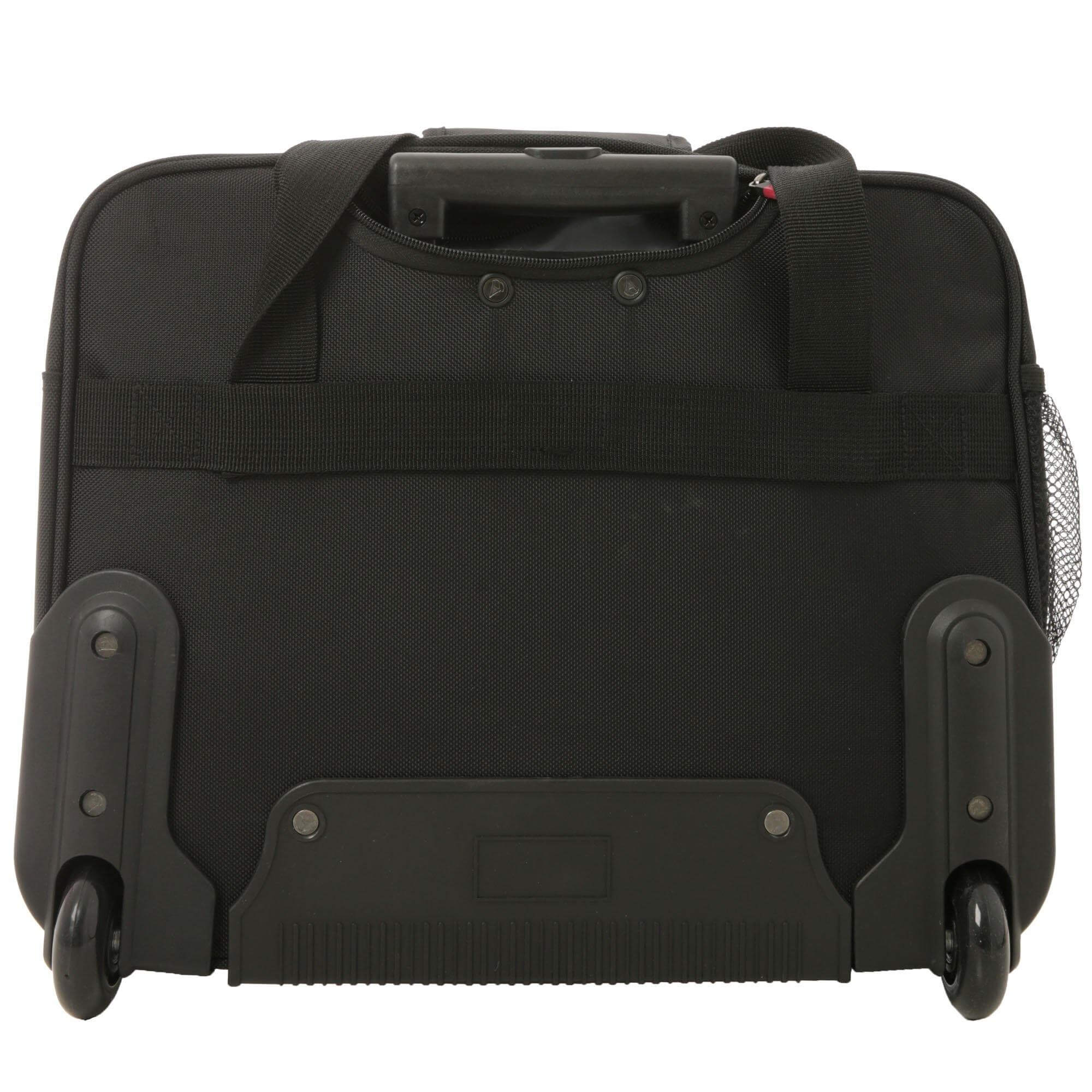 Aerolite 17'' Executive Mobile Business Cabin Hand with Luggage Rolling Laptop Bag, Approved for Ryanair, British Airways, Easyjet, Jet2 & Many More