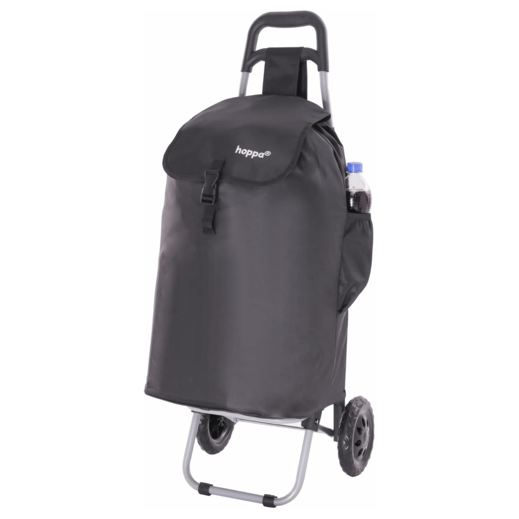 Hoppa 57Ltr Lightweight Shopping Trolley 2025 model, Hard Wearing & Foldaway Push/Pull Cart for Easy Storage With 1 Year Guarantee